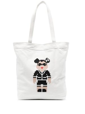 Mostly Heard Rarely Seen 8-Bit Double C cotton tote bag - White
