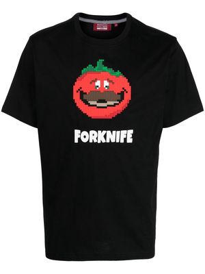 Mostly Heard Rarely Seen 8-Bit Forknife short-sleeved T-shirt - Black
