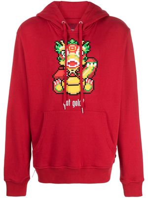 Mostly Heard Rarely Seen 8-Bit Got Gold cotton hoodie - Red
