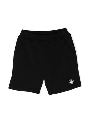 Mostly Heard Rarely Seen 8-Bit Mini skull-embroidered track shorts - Black