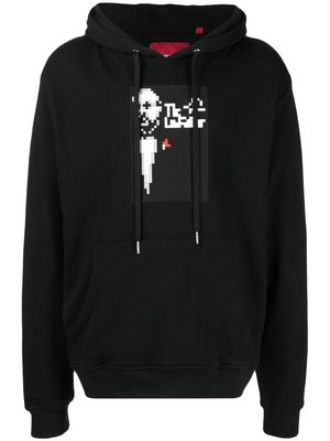 Mostly Heard Rarely Seen 8-Bit Mobstergraphic-print pullover hoodie - Black