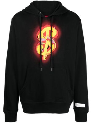 Mostly Heard Rarely Seen 8-Bit Money Sign graphic-print cotton hoodie - Black