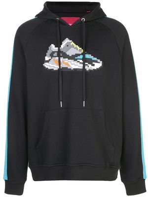 Mostly Heard Rarely Seen 8-Bit pixelated sneaker hoodie - Black