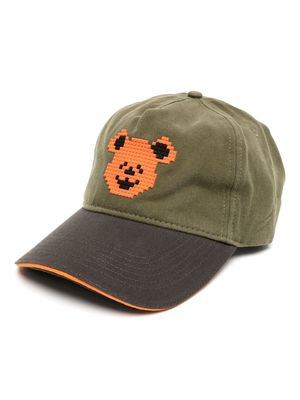 Mostly Heard Rarely Seen 8-Bit Pumpkin Bear twill baseball cap - Green