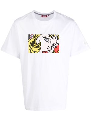 Mostly Heard Rarely Seen 8-Bit The Glare cotton T-shirt - White