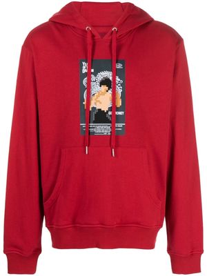 Mostly Heard Rarely Seen 8-Bit Year Of The Dragon cotton hoodie - Red