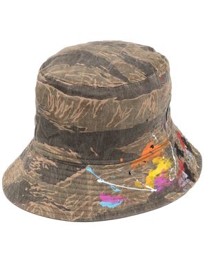 Mostly Heard Rarely Seen camouflage-print bucket hat - Brown