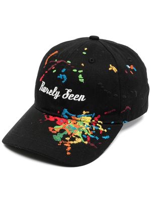 Mostly Heard Rarely Seen embroidered-logo detail baseball cap - Black