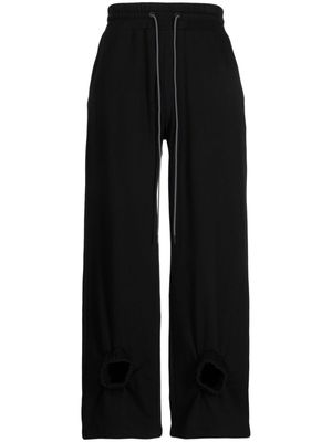 Mostly Heard Rarely Seen Four Ankle cotton track trousers - Black