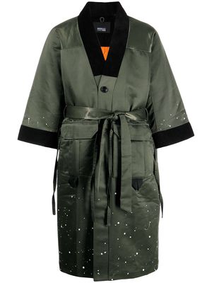 Mostly Heard Rarely Seen Kimono Robe overcoat - Green