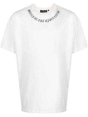 Mostly Heard Rarely Seen logo-print cotton T-shirt - White