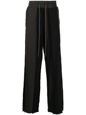 Mostly Heard Rarely Seen panelled cotton track pants - Black