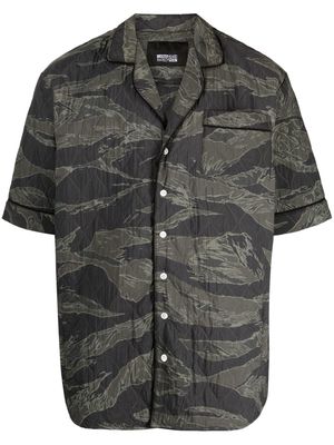 Mostly Heard Rarely Seen quilted camouflage-print cotton shirt - Green