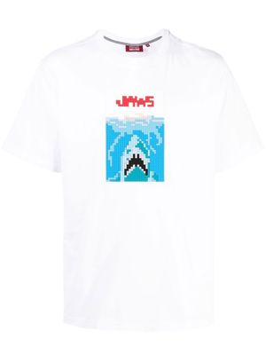 Mostly Heard Rarely Seen Sharkbite cotton t-shirt - White
