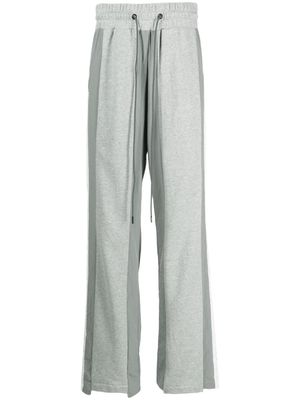 Mostly Heard Rarely Seen striped cotton track pants - Grey