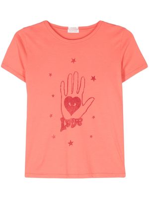 MOTHER graphic-print cotton T-shirt - Orange
