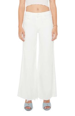 MOTHER Lil' Roller Frayed Wide Leg Jeans in Fairest Of Them All