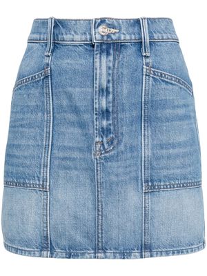 MOTHER Lineup high-rise mini skirt - Blue