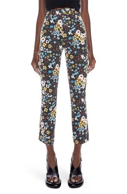 MOTHER Smoking High Waist Ankle Flare Jeans in Pushing Daisies