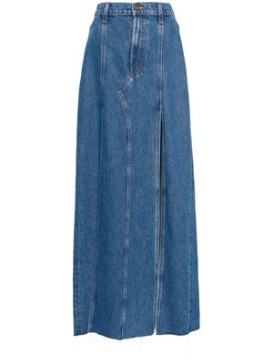 MOTHER Snacks high-rise denim skirt - Blue