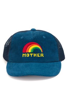 MOTHER The 10-4 Corduroy & Mesh Trucker Hat in Mother Rainbow