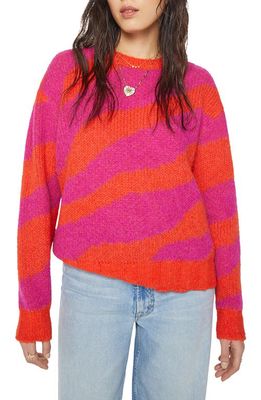 MOTHER The Biggie Stripe Sweater in Now You See Me Now You Dont
