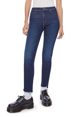 MOTHER The Dazzler Step Hem Ankle Skinny Jeans in Off Limits