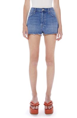 MOTHER The Ditcher High Waist Cutoff Denim Shorts in From Out Of Town