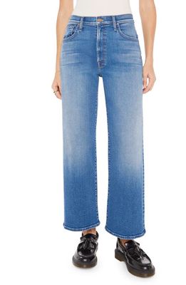 MOTHER The Dodger High Waist Wide Leg Ankle Jeans in Work Hard Play Hard