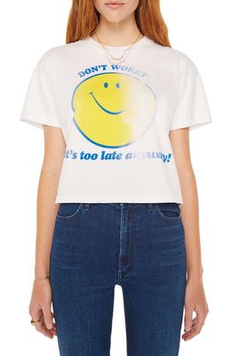 MOTHER The Grab Back Crop T-Shirt in Dont Worry
