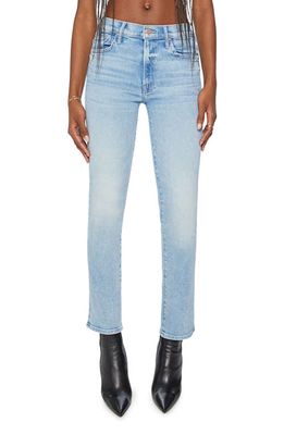 MOTHER The Insider Crop Straight Leg Jeans in Tea Time