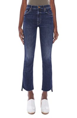 MOTHER The Insider Step Hem Crop Bootcut Jeans in Teaming Up