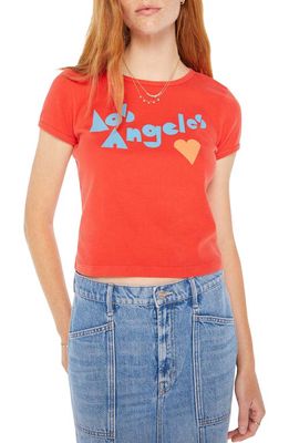 MOTHER The Itty Bitty Los Angeles Cotton Graphic Baby Tee in La Love