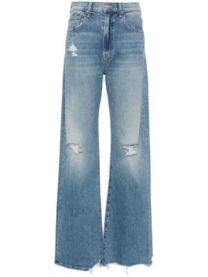 MOTHER The Lasso Sneak Chew mid-rise wide-leg jeans - Blue