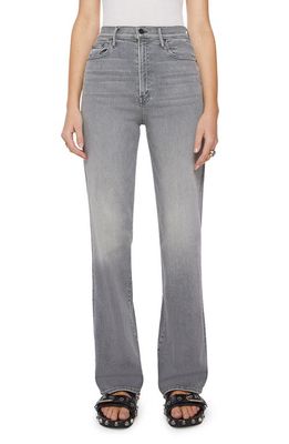 MOTHER The Maven Heel Super High Waist Wide Leg Jeans in Barely There