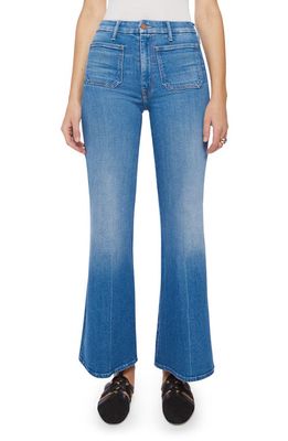 MOTHER The Patch Pocket Roller Wide Leg Jeans in Eager Beaver
