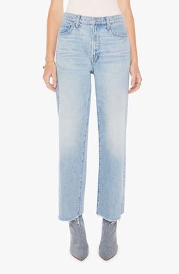 MOTHER The Rambler Raw Hem Ankle Straight Leg Jeans in Im With The Band