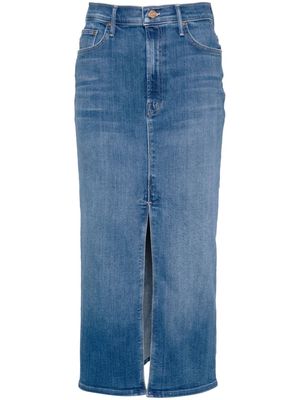 MOTHER The Reverse Pencil Pusher denim skirt - Blue