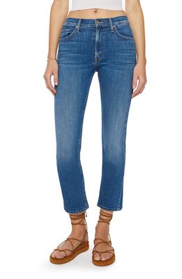 MOTHER The Rider Mid Rise Ankle Straight Leg Jeans in Right On!