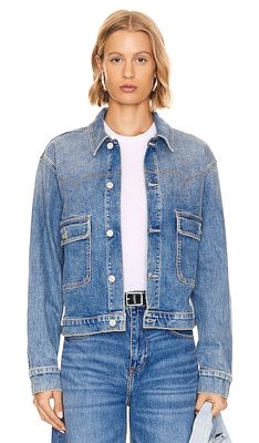 MOTHER The Rootin' Tootin' Jacket in Blue