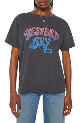 MOTHER The Rowdy Cotton Graphic Tee in Western Sky