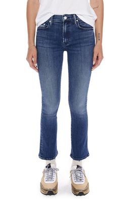 MOTHER The Runaway Frayed Step Hem Skinny Flare Jeans in Manana Mi Amour
