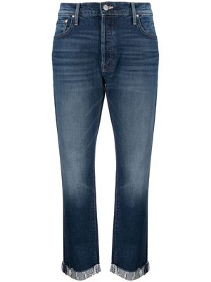 MOTHER "The Scrapper" cropped jeans - Blue