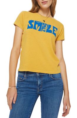 MOTHER The Sinful Embroidered T-Shirt in Smil