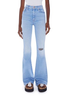 MOTHER The Super Cruiser High Waist Flare Jeans in Sun Drenched