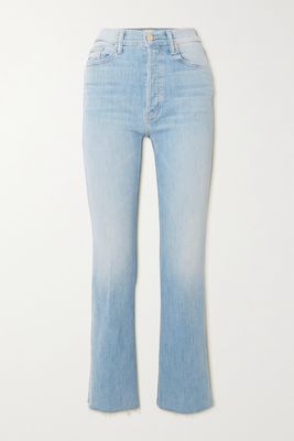 Mother - The Tripper Ankle Fray High-rise Straight-leg Jeans - Blue