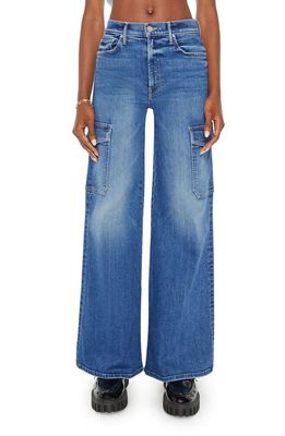 MOTHER The Undercover Cargo Sneak High Waist Wide Leg Jeans in Opposites Attract