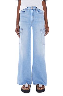 MOTHER The Undercover Cargo Sneak High Waist Wide Leg Jeans in Sun Kissed