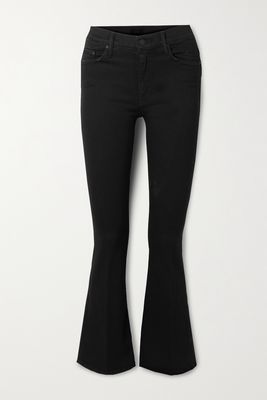 Mother - The Weekender High-rise Flared Jeans - Black