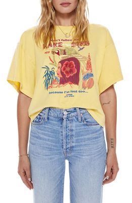 MOTHER The Wingman Oversize Cotton Graphic Tee in Ilo - Im Lost Too